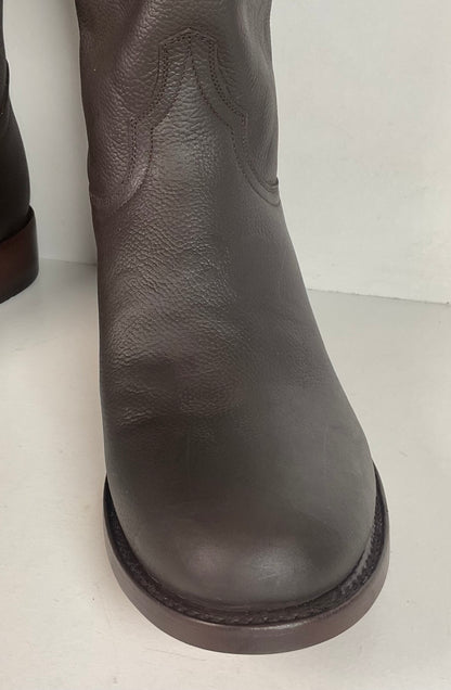 Lucchese for Resistol Ranch Cowboy Roper Boots | Brown Calf | Men’s 8 D