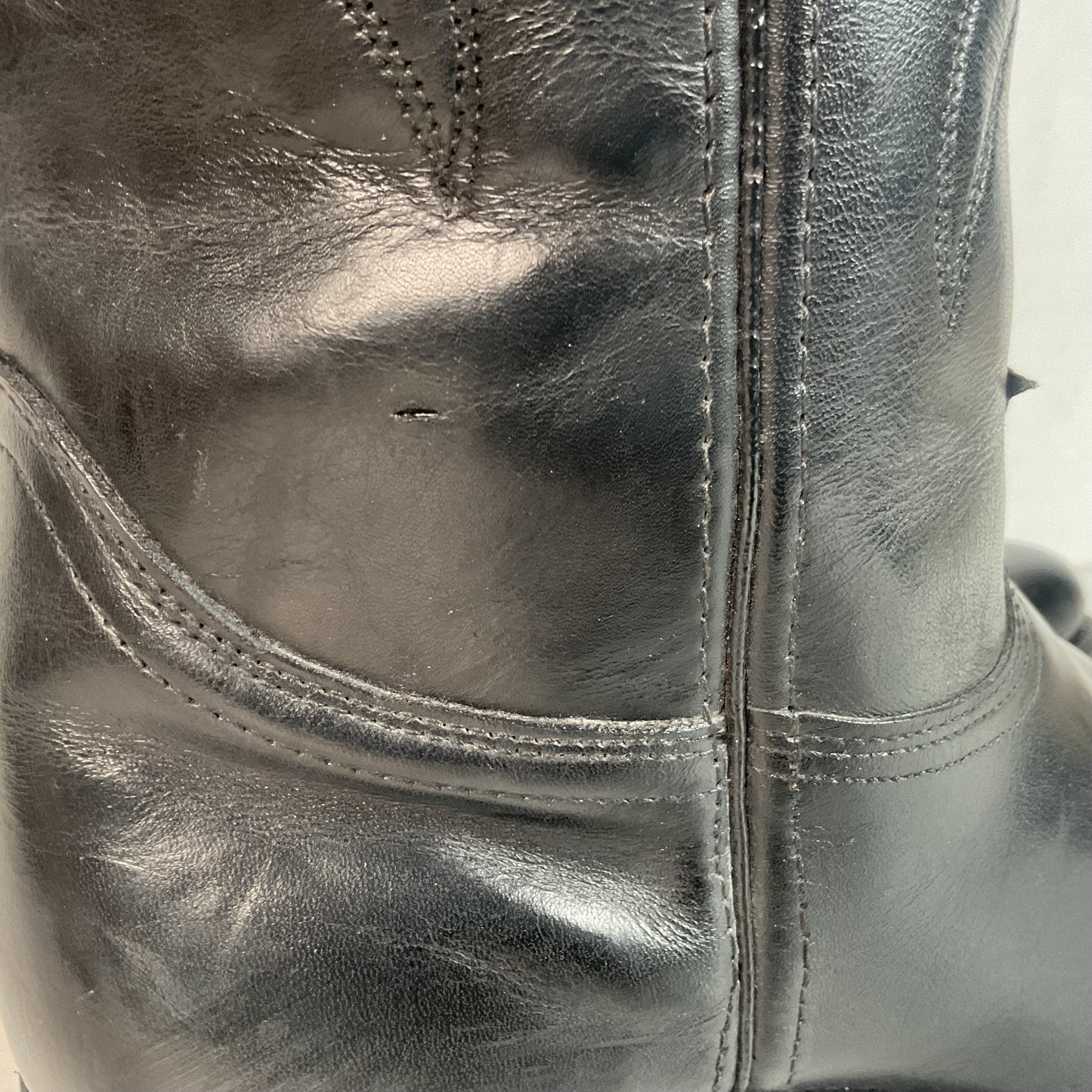 Vintage Double H Tall Buckaroo Cowboy Boots 11 D Old Label USA Made