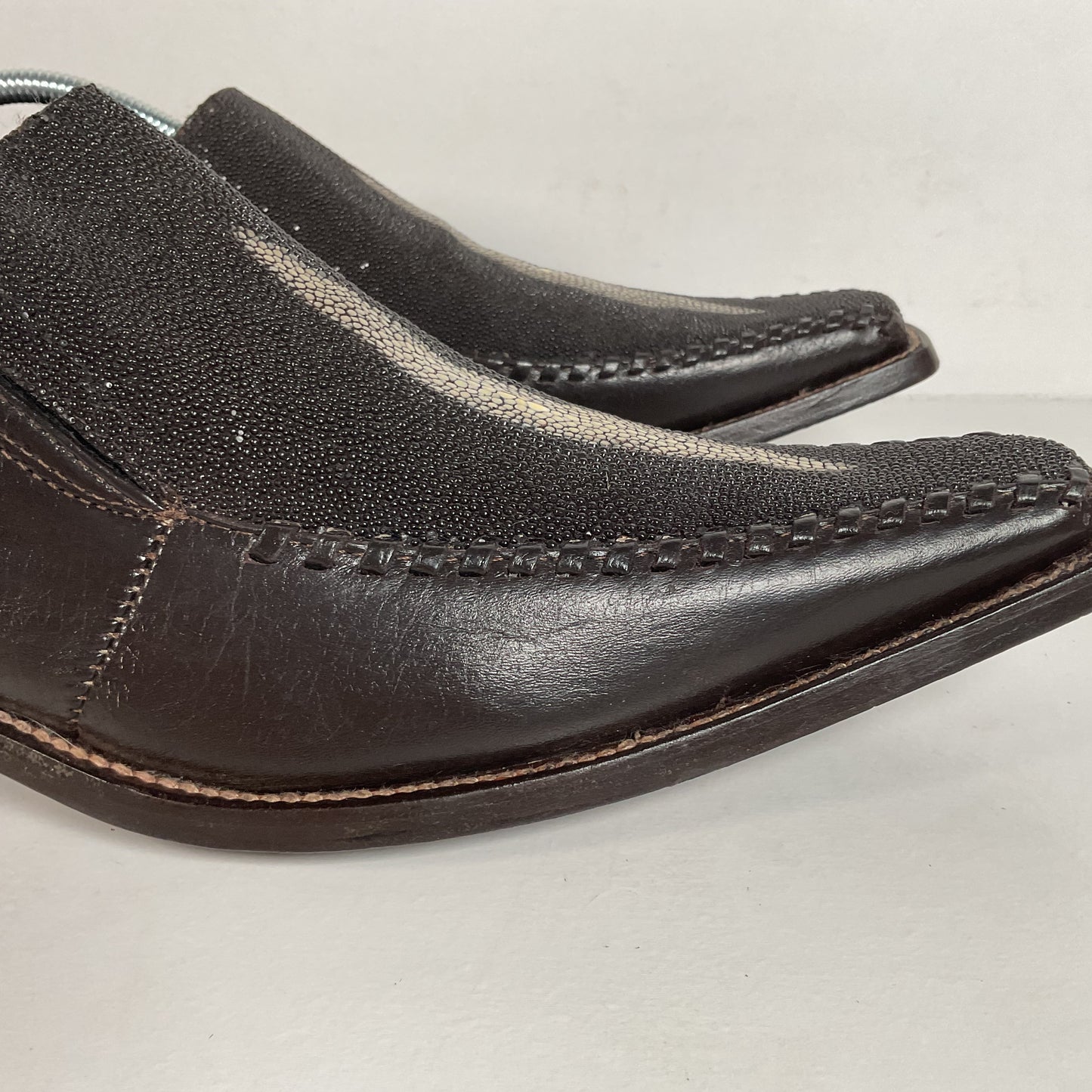 Stingray Mule Clogs | Western | Exotic | Dark Brown | Men’s 9