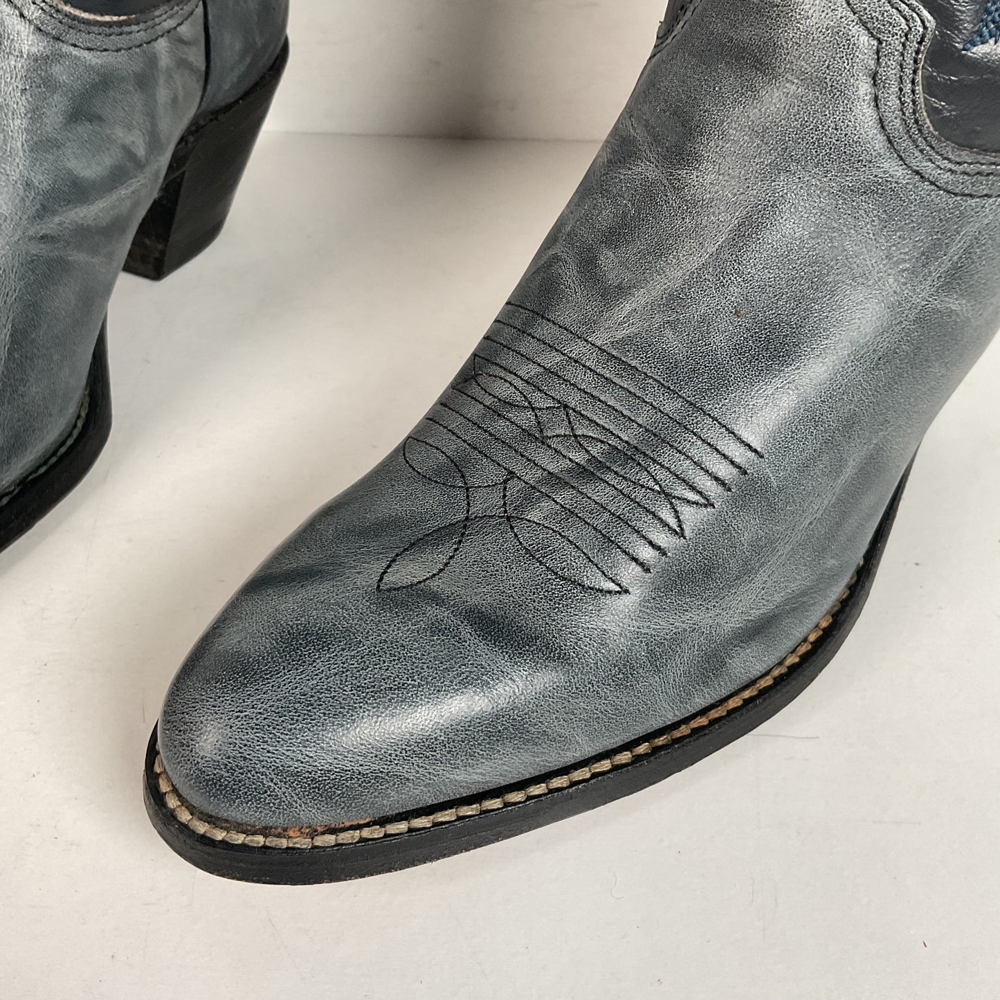 Vintage Abilene Cowgirl Boots | USA Made | Marbled Leather | Women’s 8 M