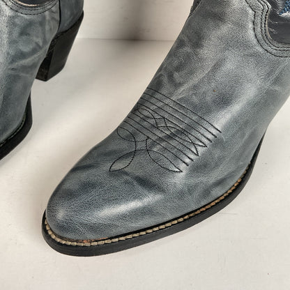 Vintage Abilene Cowgirl Boots | USA Made | Marbled Leather | Women’s 8 M