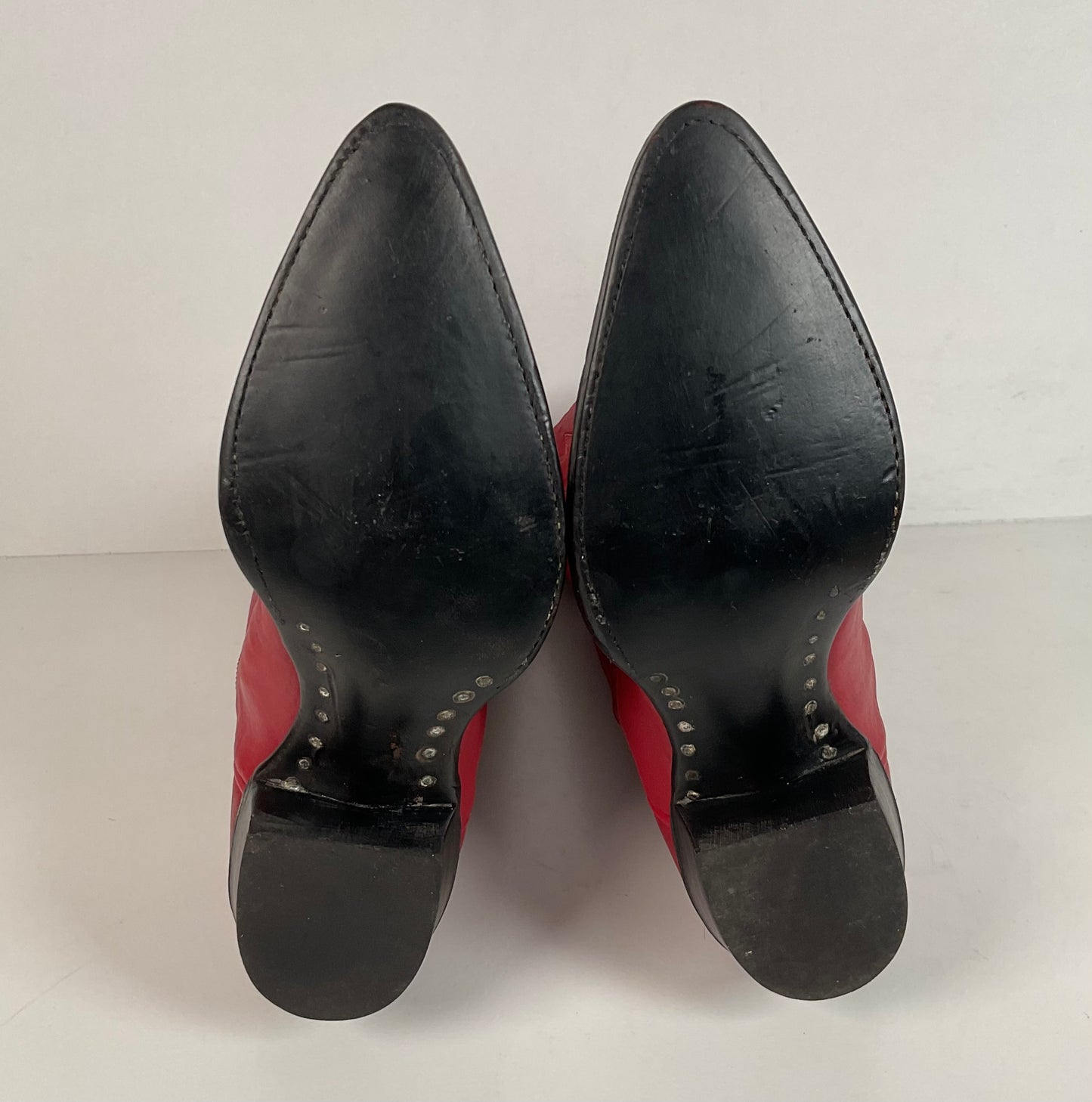 Vintage Sanders Cowgirl Boots | Ruby Red | Women’s 6.5 B