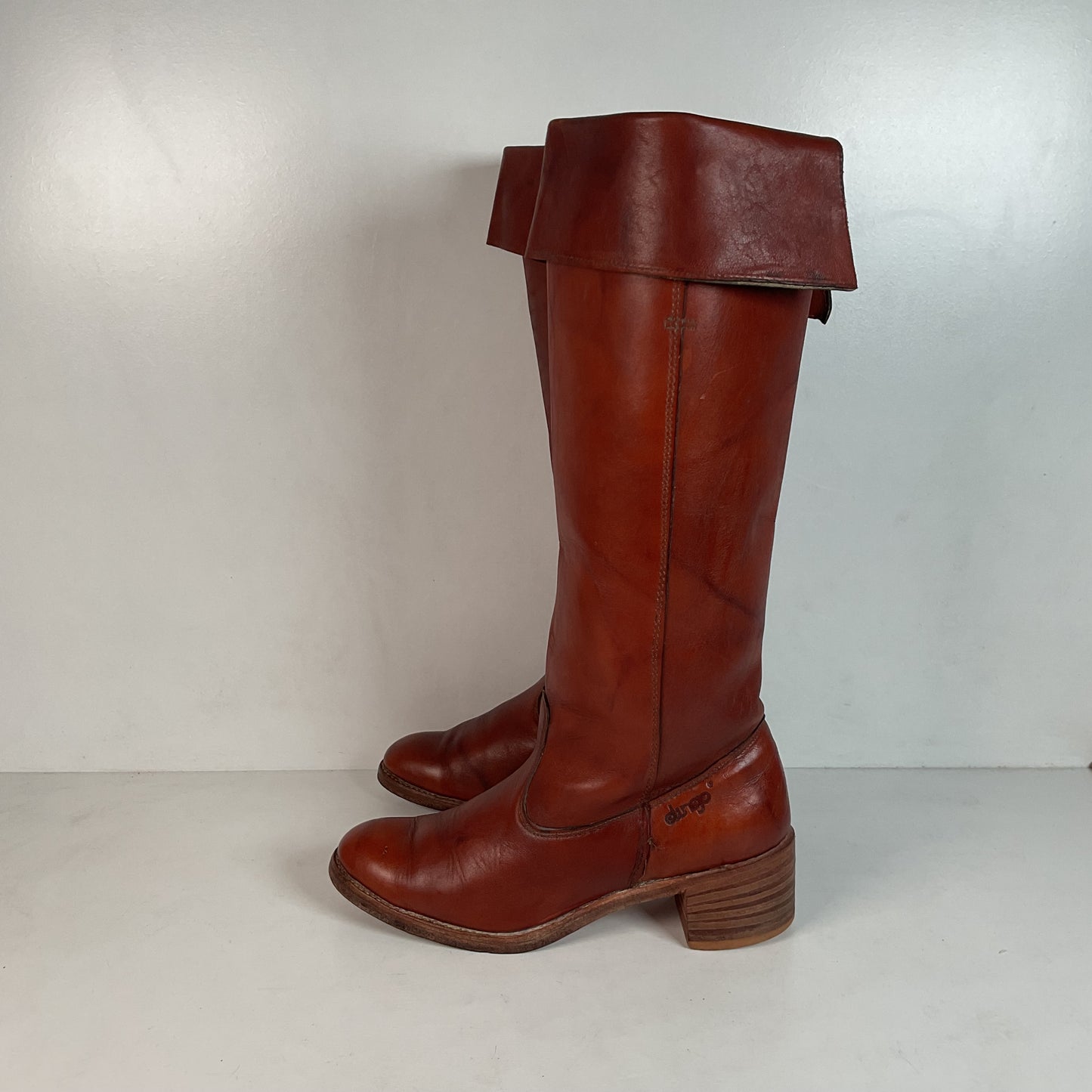 Vintage Dingo Acme Women’s Cuffed Campus Boots 9 M USA Made