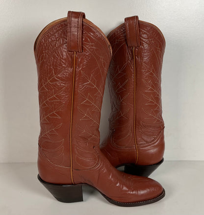 Vintage Tony Lama Cowgirl Boots | Brown | Men’s 5 B | Women’s 6