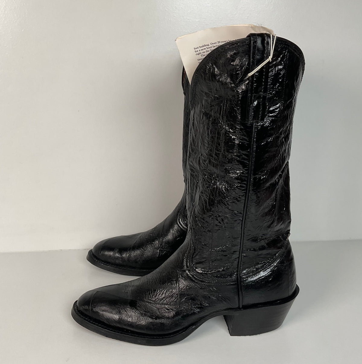 Vintage Nocona Full Eel Skin Cowboy Boots | Exotic | Men’s 5.5 | Women’s 6.5