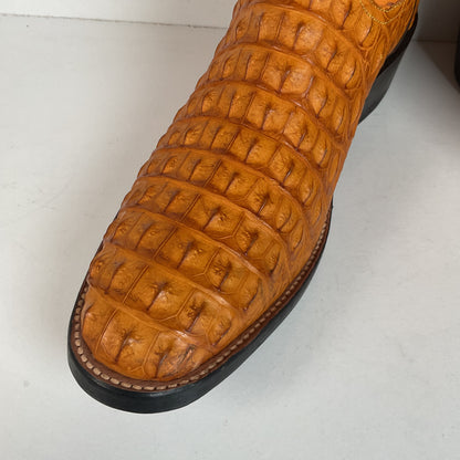 Rios Of Mercedes Hornback Caiman Cowboy Boots 10 C  Butterscotch Exotic