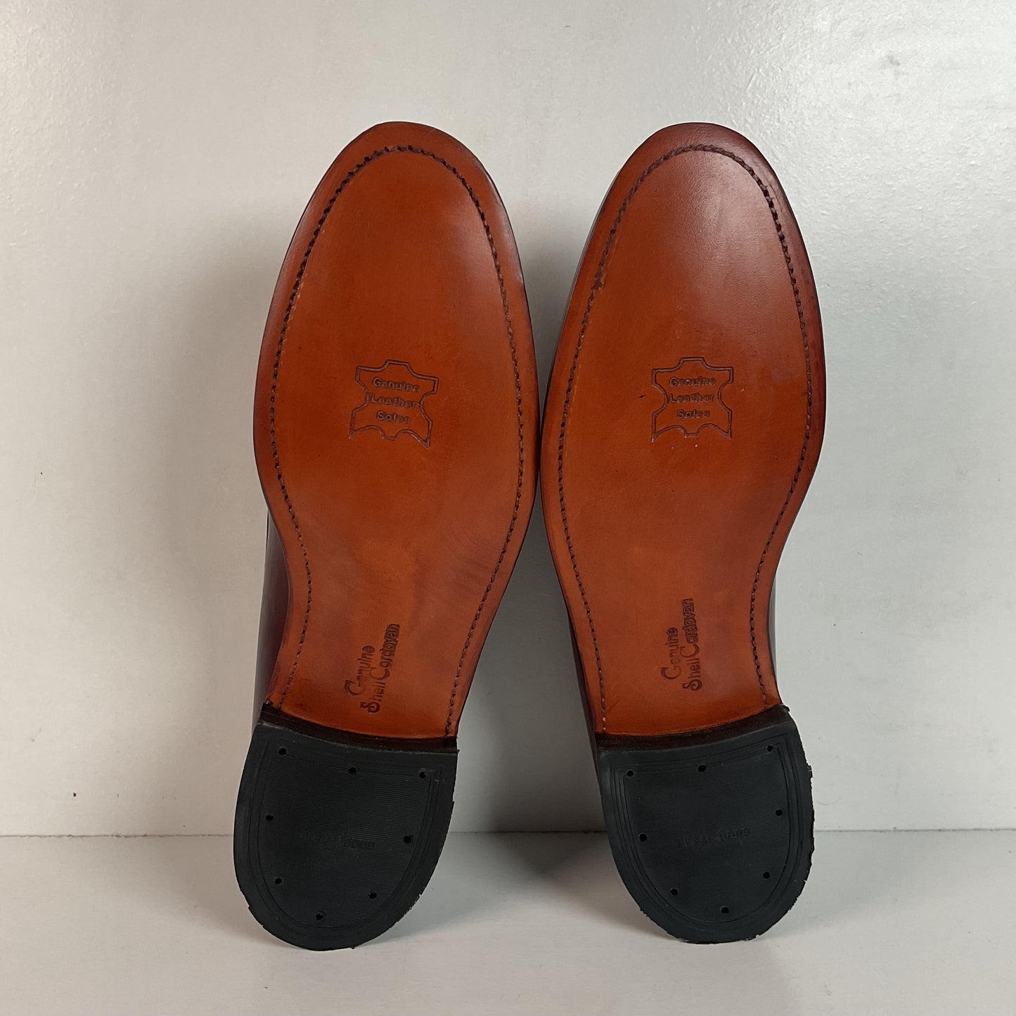 Vintage 1970s Hanover Handsewn Moccasin Loafers 10 D Genuine Shell Cordovan