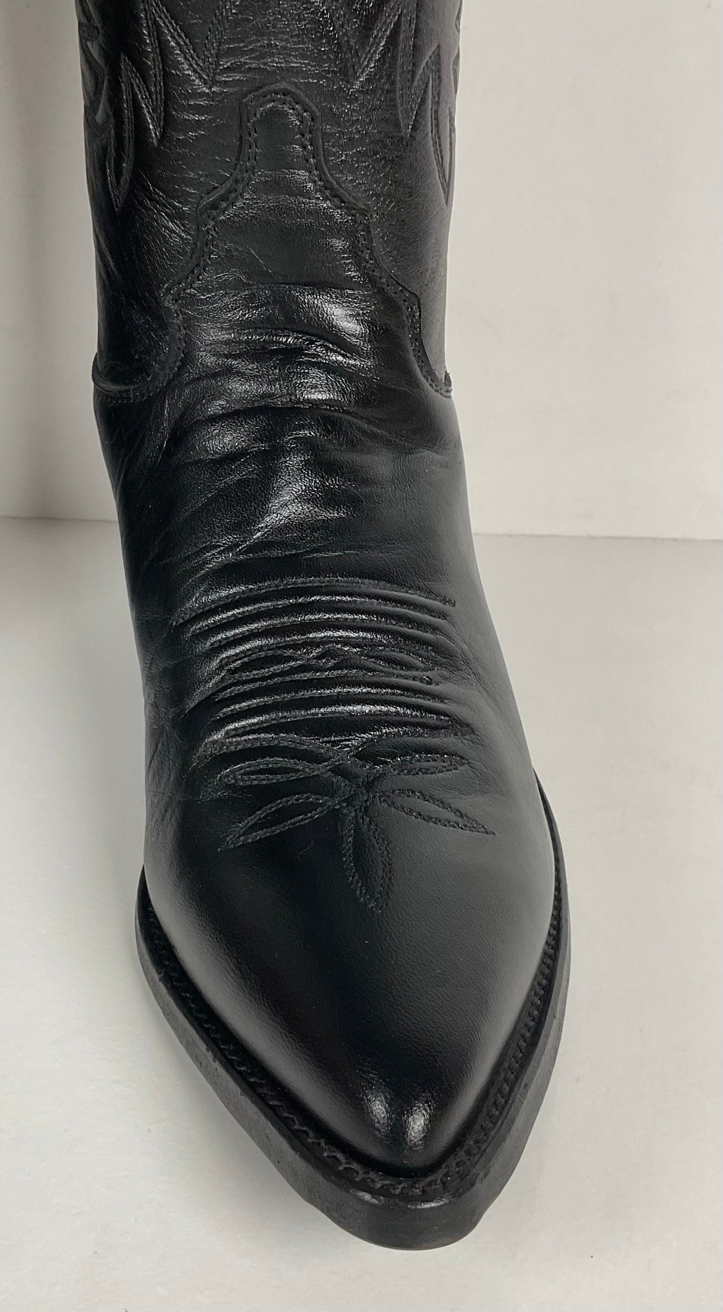 Justin London Calf Cowgirl Boots | USA Made | Black | Women’s 7.5 B