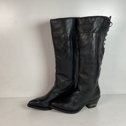 Vintage Harley Davidson Tall Motorcycle Boots 7 M Lace Up USA Made