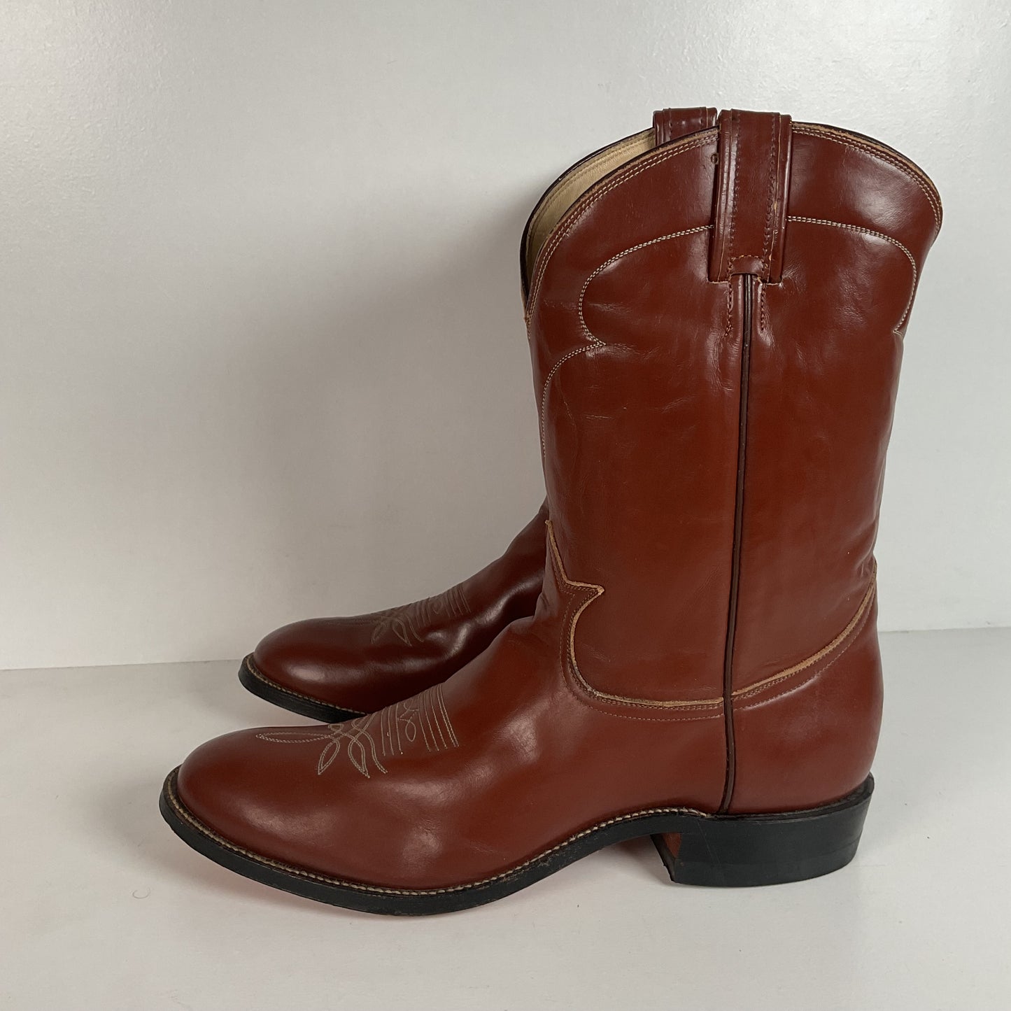 Vintage Tony Lama Calf Skin Roper Boots | Gold Label | Cowboy | Men’s 11.5 A