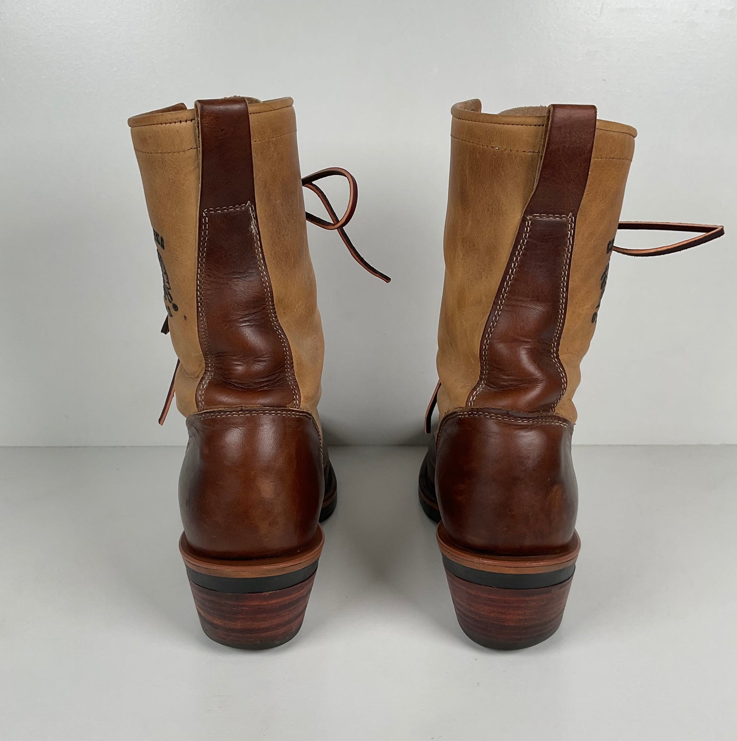 Vintage Chippewa Crazy Horse Packer Boots | USA Made | Men’s 9 D