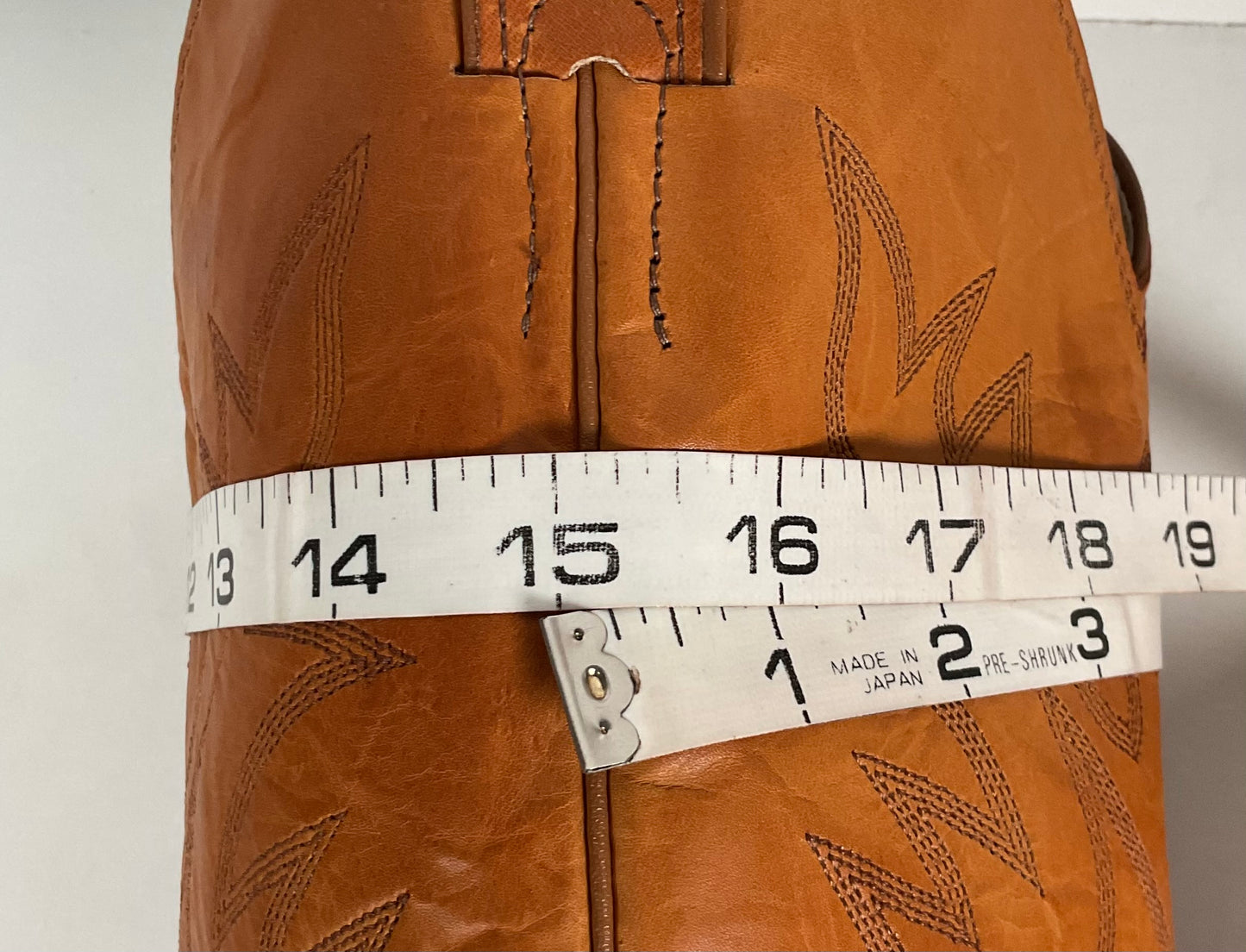 Vintage Justin Calfskin Cowboy Boots | Butterscotch | USA Made | Men’s 10.5 D