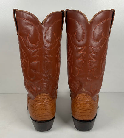Vintage Shark Skin Cowboy Boots | Exotic | Men’s 9 D