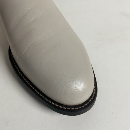 Justin Pearl White Roper Boots 8 C USA Made