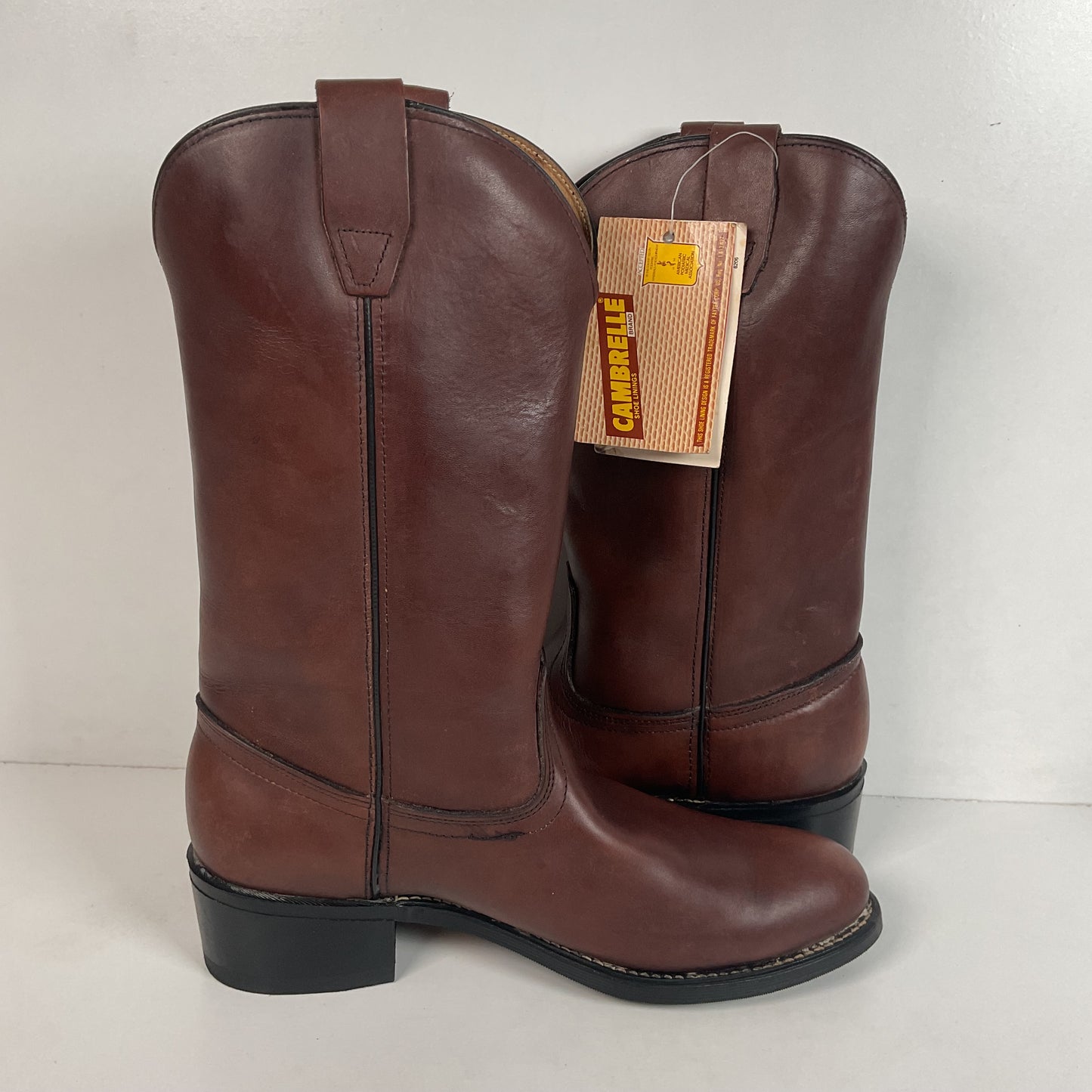 Vintage Georgia Western Work Boots 9.5 Thick Hide USA Made