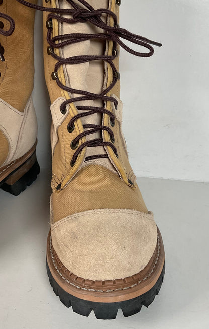 Vintage Georgia Safety Toe Combat Boots | Desert Suede | 5.5 E |Women’s 7