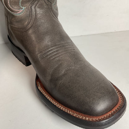 Lucchese Women’s Grey Cowgirl Boots 8.5 B Square Toe Recraft