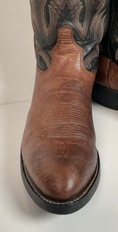 Tony Lama Goat Shoulder Cowboy Boots 14.5 A Hybrid Sole USA Made