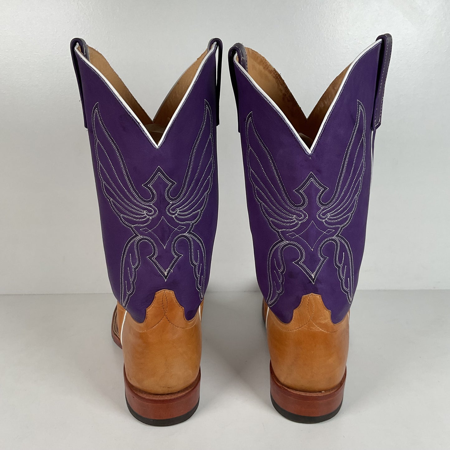 Anderson Bean Tan Crazy Horse Cowboy Boots | Purple Mad Dog | Men’s 12 D