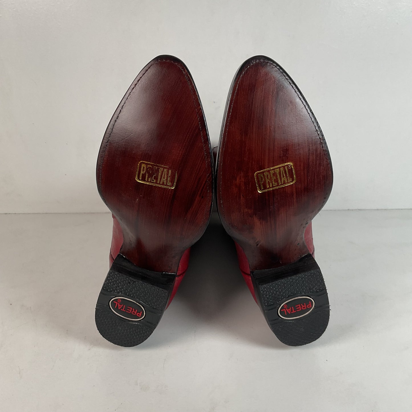 Lava Red Teju Lizard Cowboy Boots Men’s 6 Extra Wide | Women’s 7