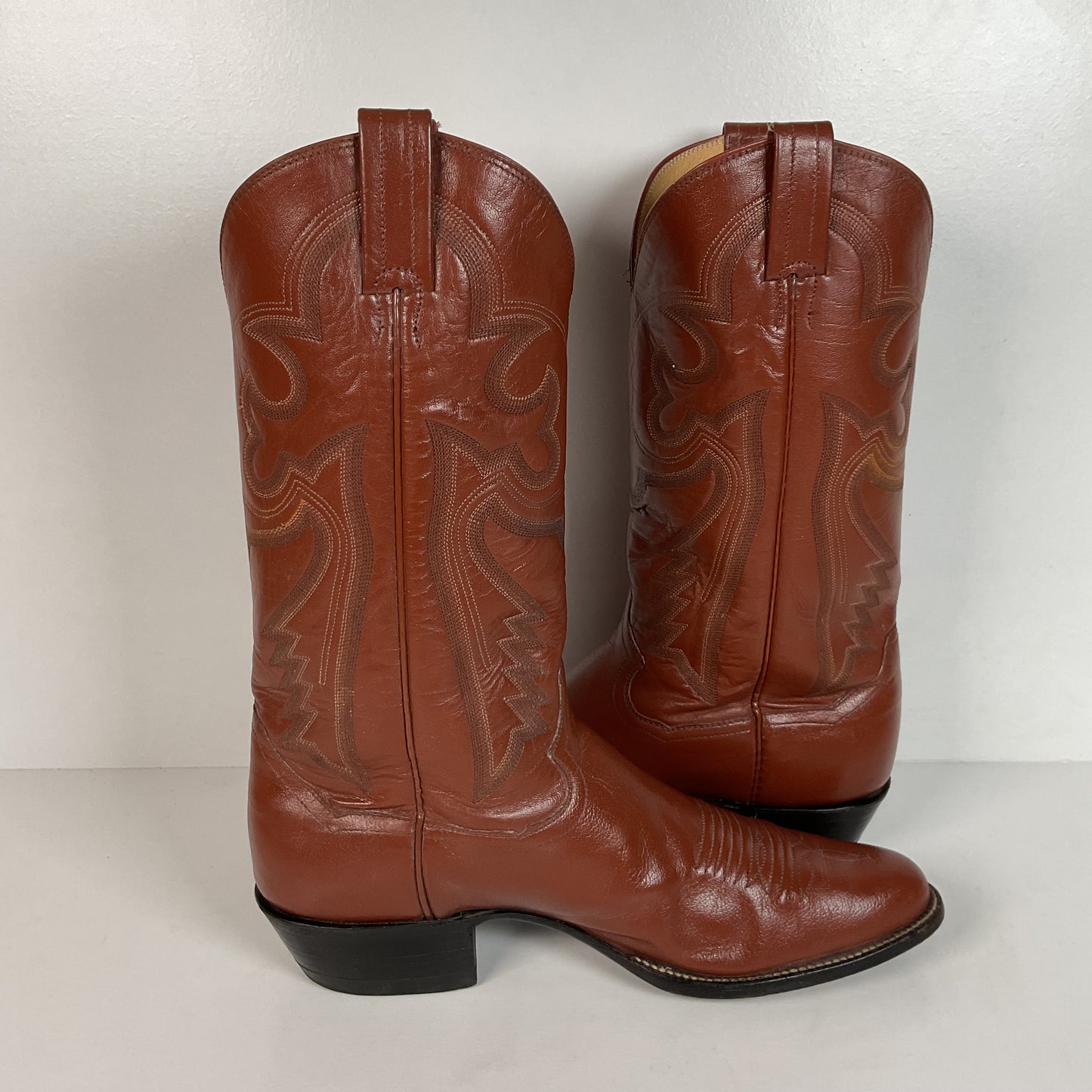 Vintage Sanders Cowboy Boots | Narrow | Brown | Men’s 11 B