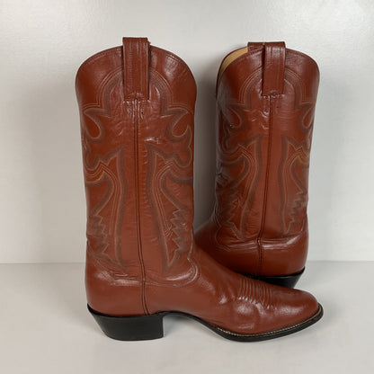 Vintage Sanders Cowboy Boots | Narrow | Brown | Men’s 11 B