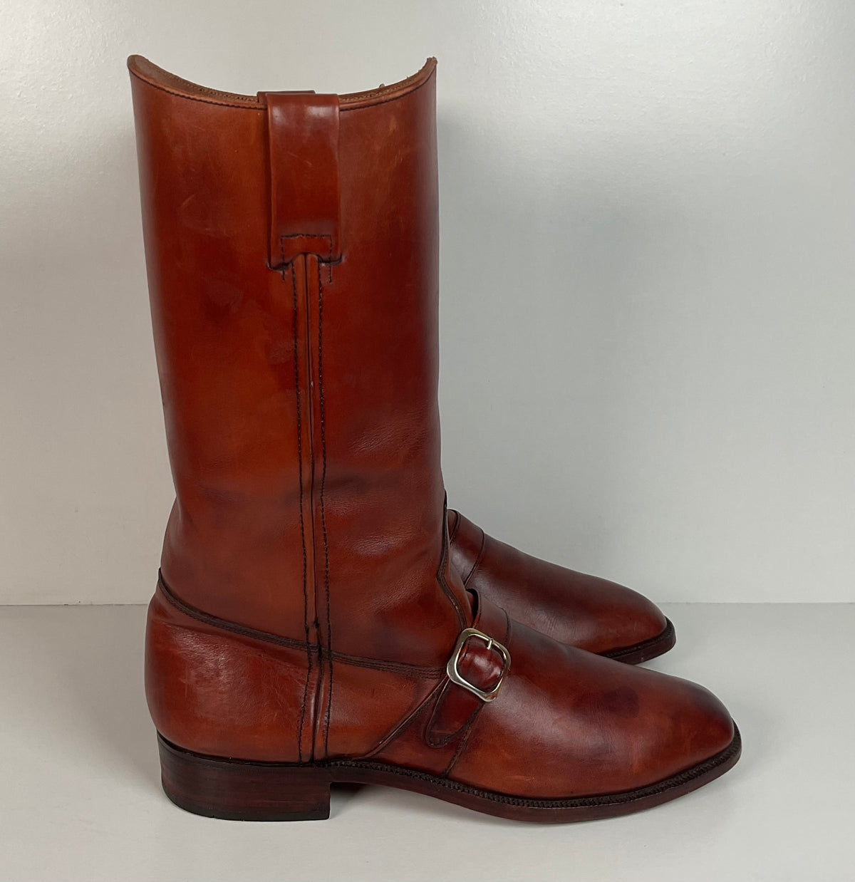 Vintage Thom McAn Harness Buckle Boots | Spanish Calf Skin | Men’s 10.5 D