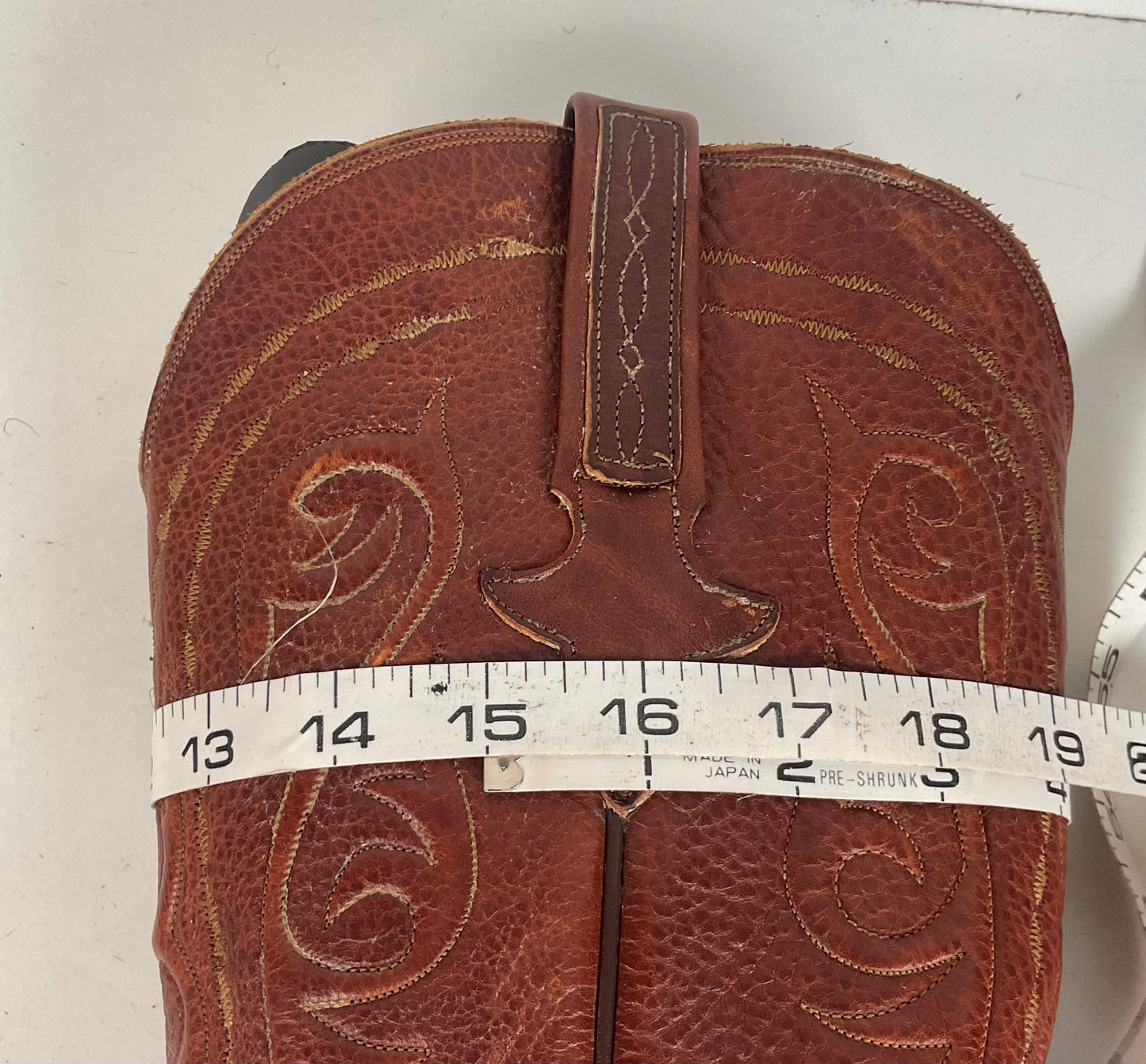 Lucchese Classics Handmade Cowboy Boots 12 EE Brown Bison Hide