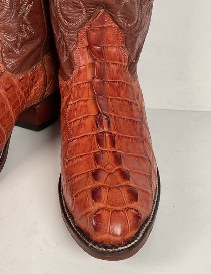 Alberta Boot Company | Alligator Cowboy Boots | Tail Cut | Men’s 9 EE