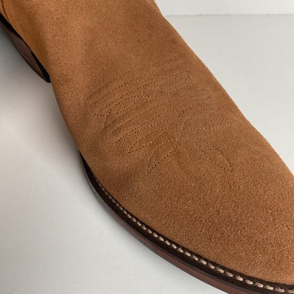 Vintage Nocona Suede Rough Out Cowboy Boots | Extra Narrow | Men’s 11.5 A
