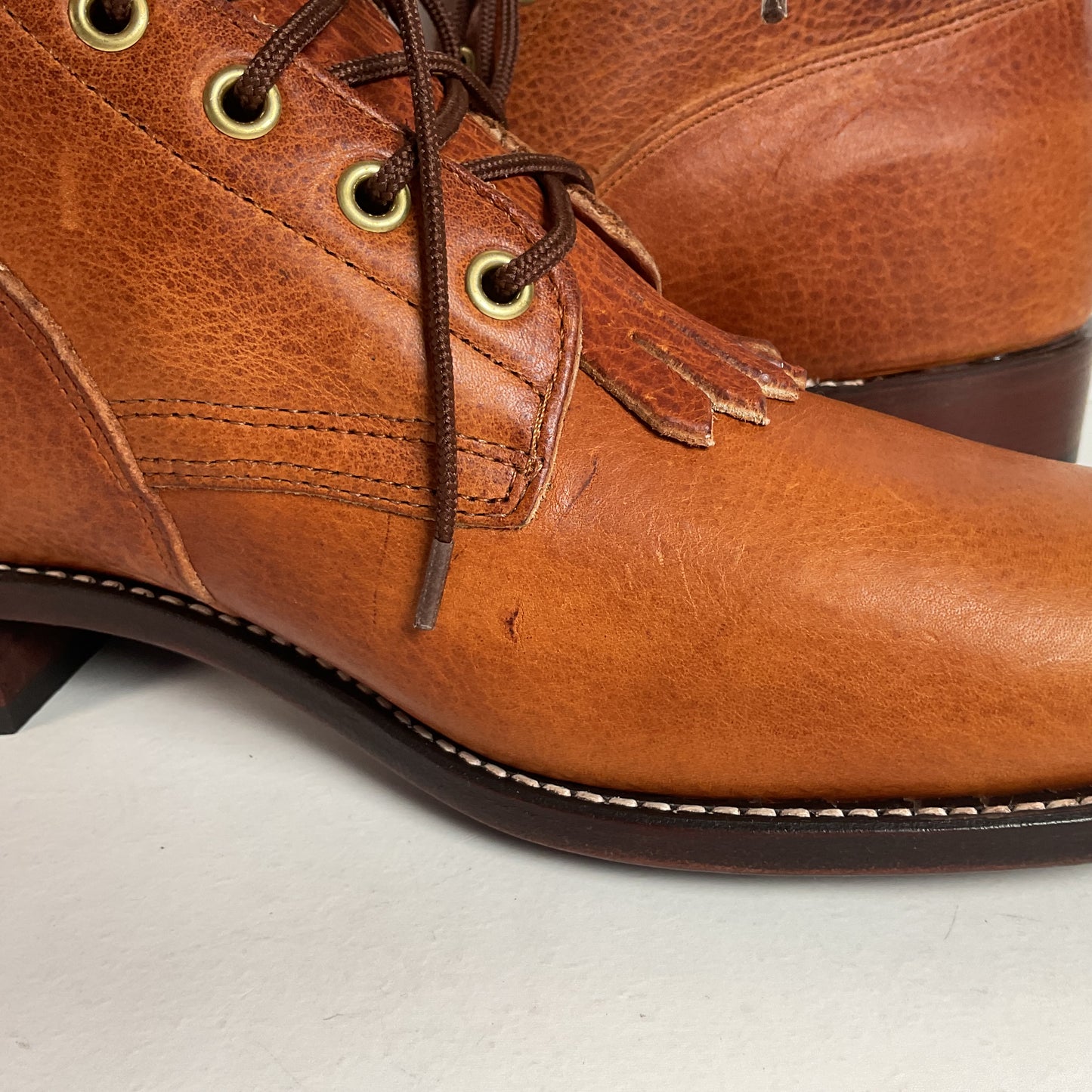 Vintage J. Chisholm Kiltie Packer Boots 10 EE USA Made
