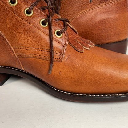 Vintage J. Chisholm Kiltie Packer Boots 10 EE USA Made