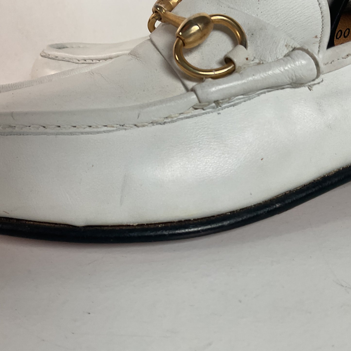 Vintage Johnston Murphy Aristocraft White Moccasin Loafers 10.5 Narrow USA Made