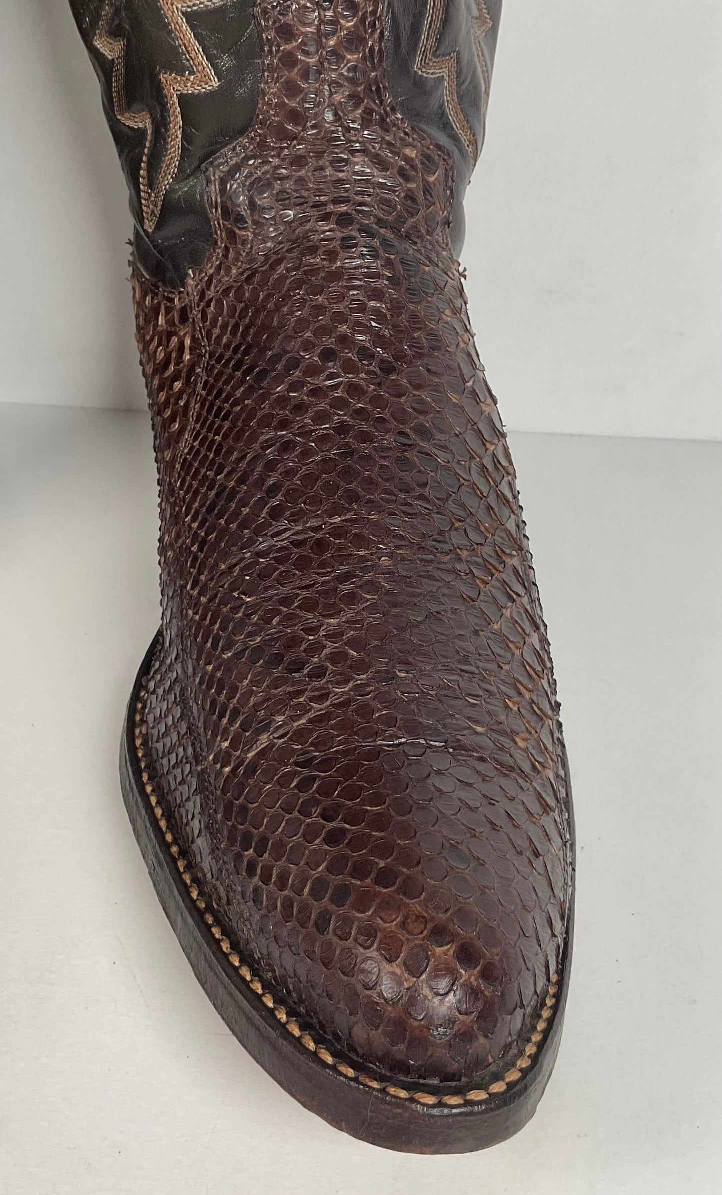 Vintage Dan Post Snakeksin Cowboy Boots | Exotic | USA Made | Men’s 9.5 D