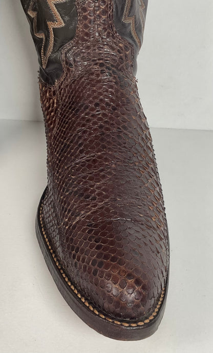 Vintage Dan Post Snakeksin Cowboy Boots | Exotic | USA Made | Men’s 9.5 D