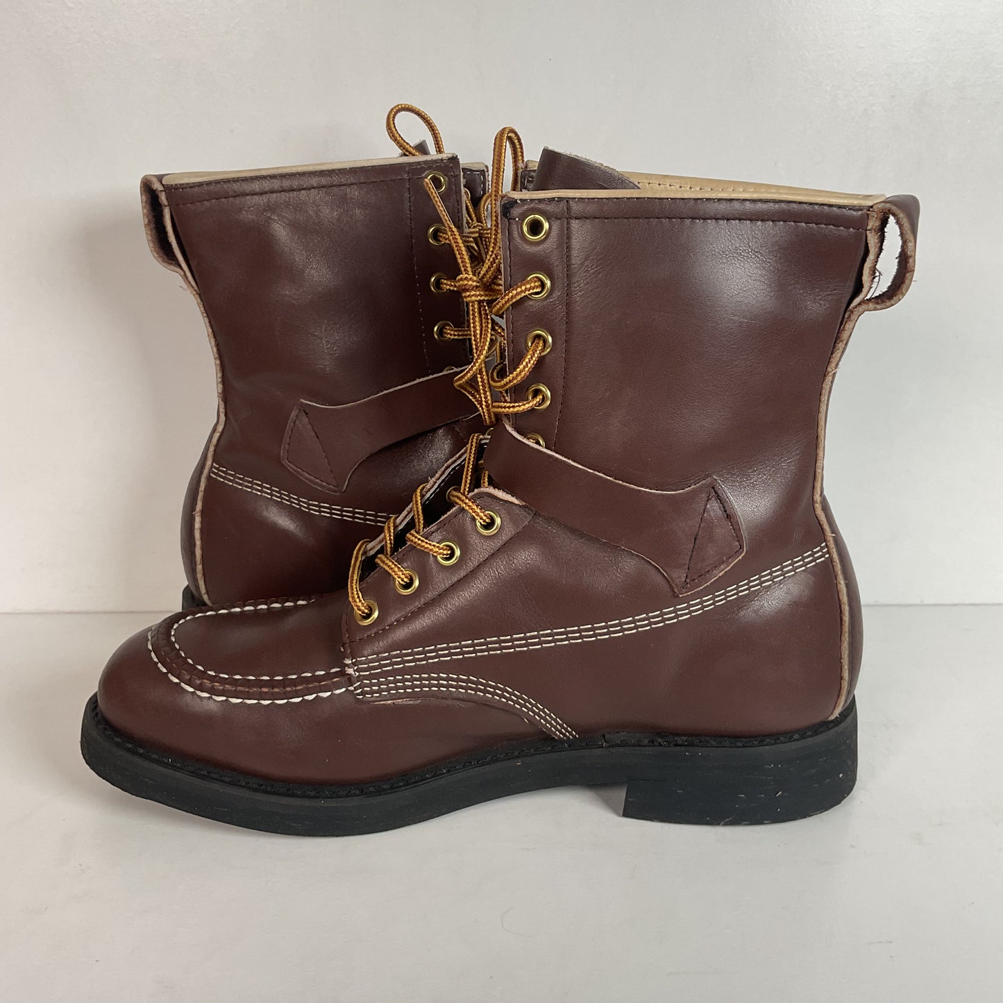 Vintage Rail Road Tanker Boots 9.5 E USA Made Steel Toe