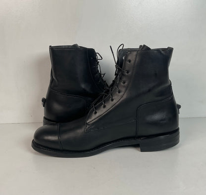 Dehner Laced Jodhpur Riding Shoe | Black Calfskin | Cap Toe | Men’s 10 E