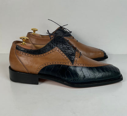 Belvedere Ostrich Leg Oxford Shoes | Split Toe | Exotic | Men’s 10 M
