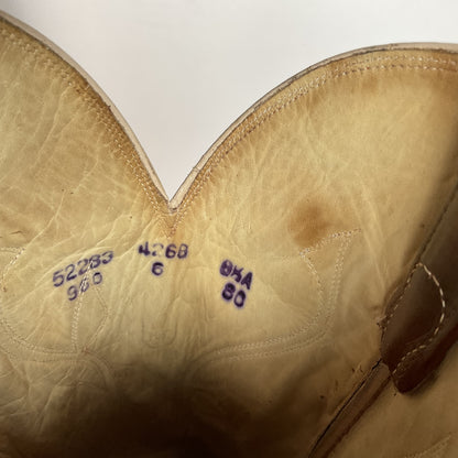 Vintage Dan Post Tulip Cowgirl Boots | Snakeskin | Men’s 8.5 | Women’s 9.5