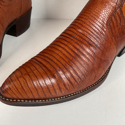 Vintage Dan Post Teju Lizard Cowboy Boots | USA Made | Men’s 10.5