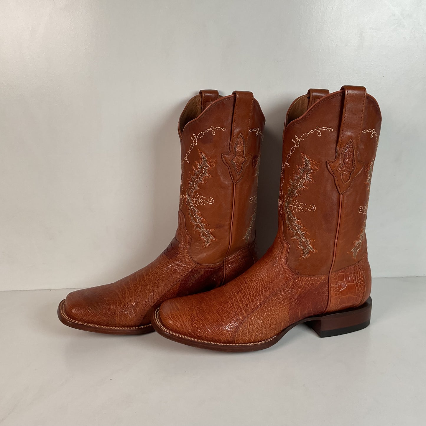 Lucchese for Resistol Ranch Ostrich Leg Roper Boots Men’s 10 B Exotic