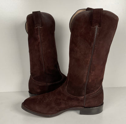 Vintage Nocona Pig Skin Suede Cowboy Boots | USA Made | Men’s 9.5 EE
