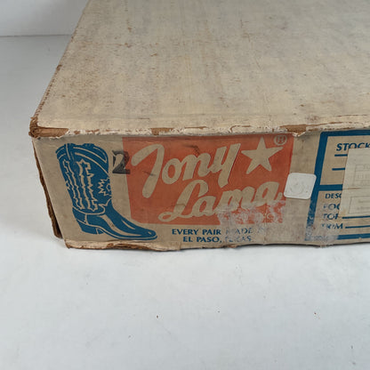 Vintage Tony Lama Cowboy Boot Boxes Empty Lot Of (2)