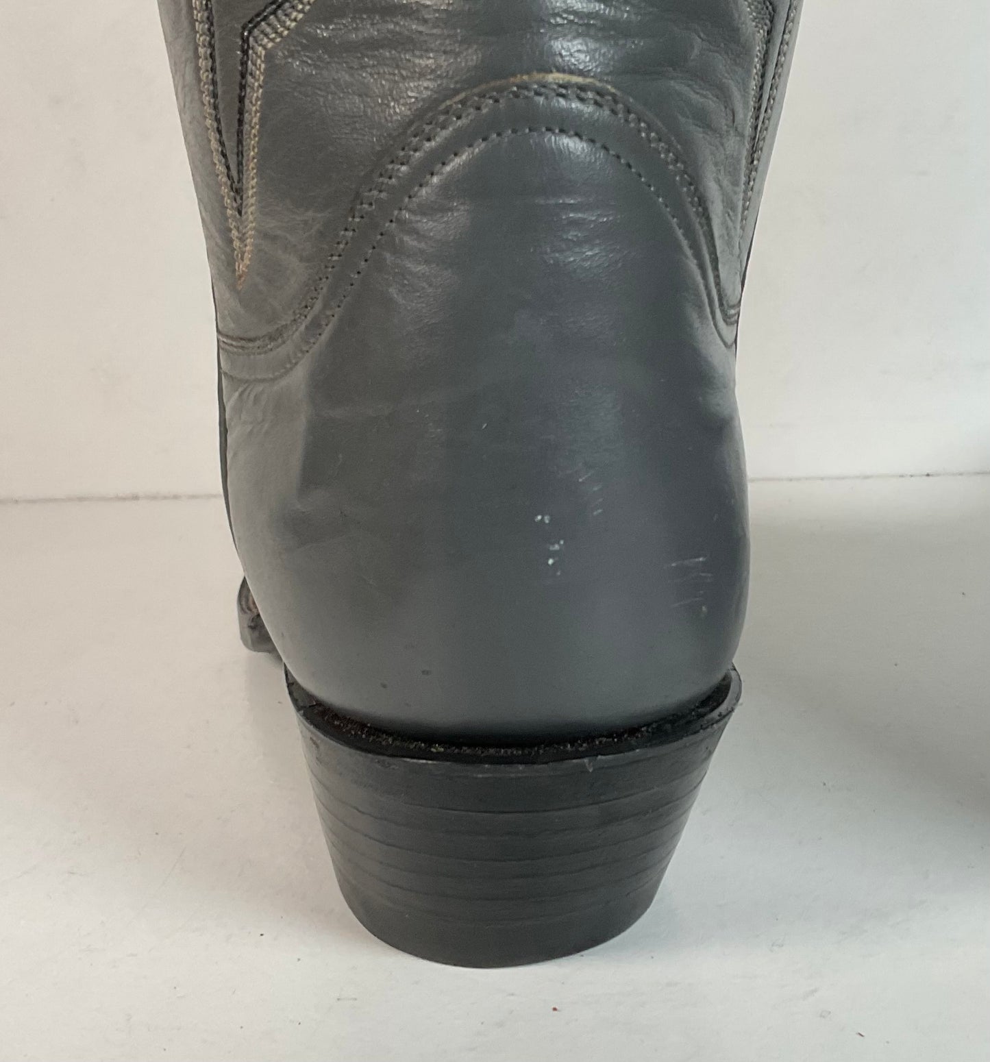 Remington Custom Cowboy Boots | USA Made | Grey | Men’s 8.5 B | Women’s 9.5