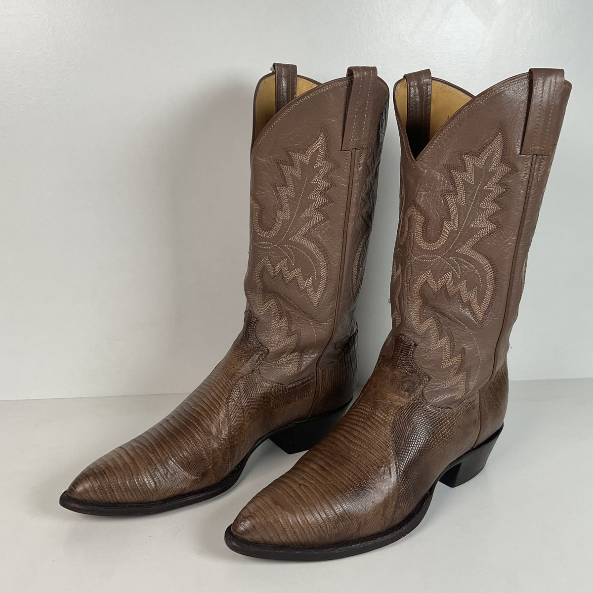 Vintage Panhandle Slim Teju Lizard Cowboy Boots | Men’s 9 D