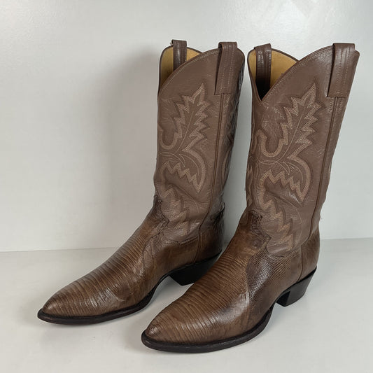 Vintage Panhandle Slim Teju Lizard Cowboy Boots | Men’s 9 D
