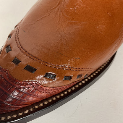Vintage Nocona Lizard Wingtip Cowboy Boots | 1970s | Teju | Men’s 9 D