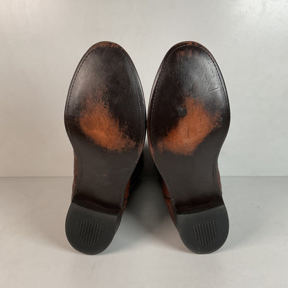 Vintage Larry Mahan Elephant Roper Cowboy Boots 10.5 E Exotic