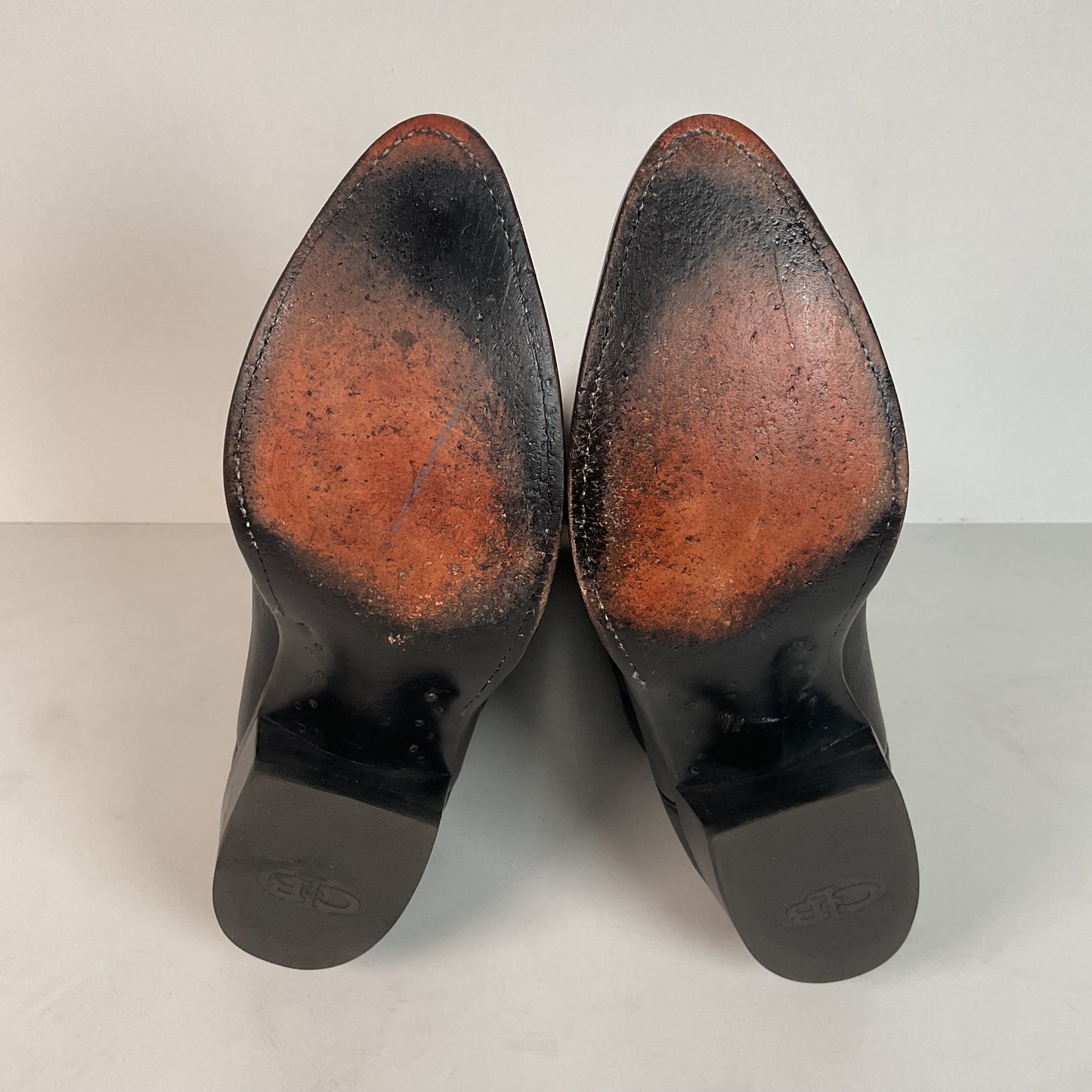 Lucchese 2000 Elk Skin Cowboy Boots | USA Made | Black | Original Box | 9.5 EE