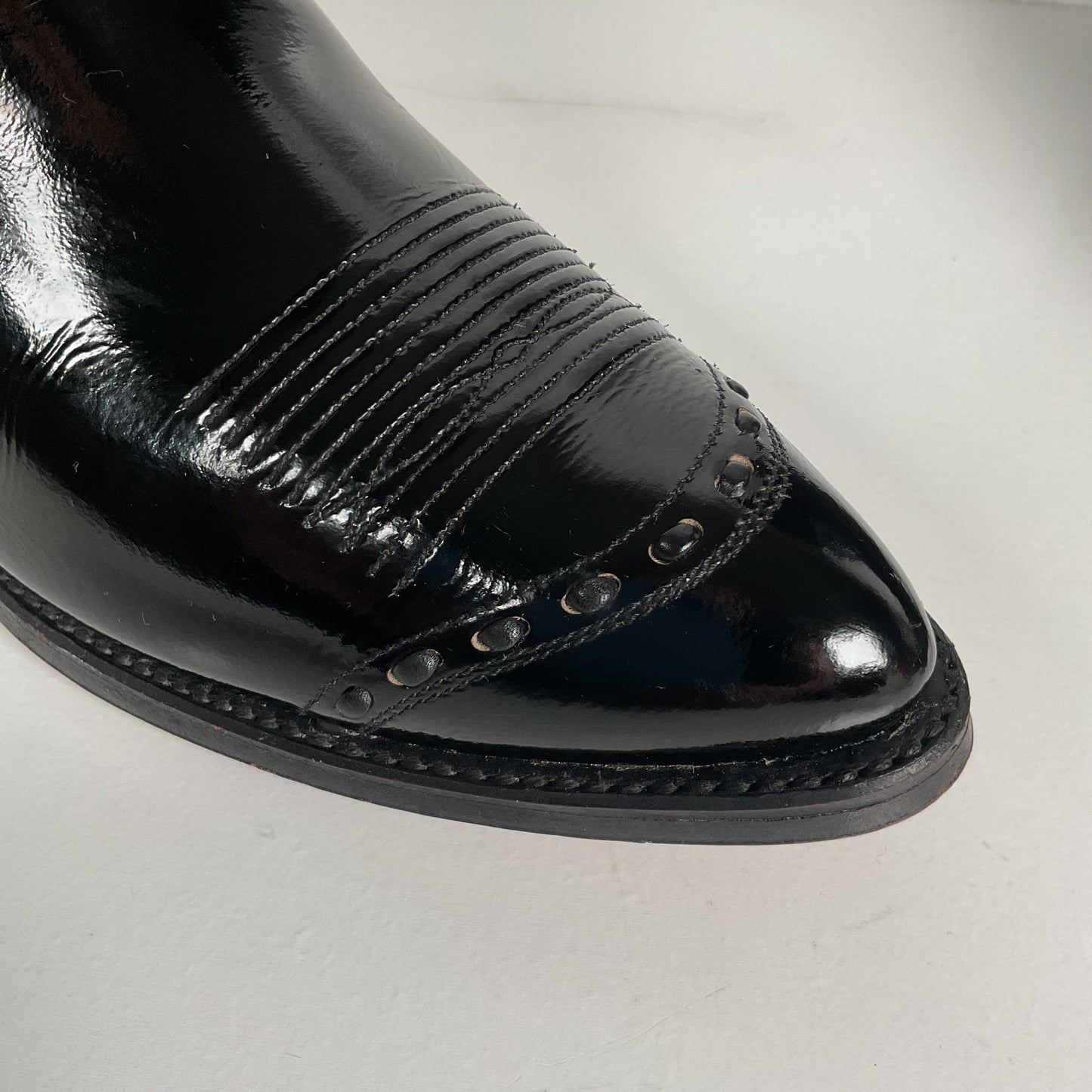 Dan Post Patent Leather Cowboy Boots | Buck Lace | Men’s 9 D